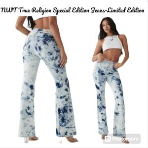 NWT True Religion High Rise Flare Bottom Jeans- Limited Edition